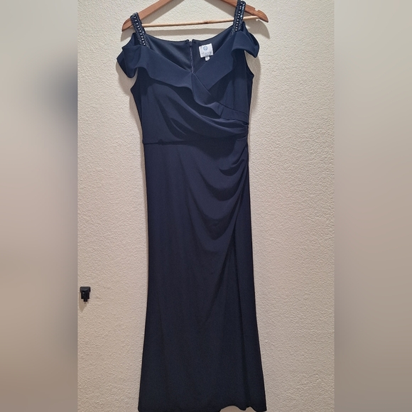 Patra Blue Ruched Dress - Picture 4 of 7